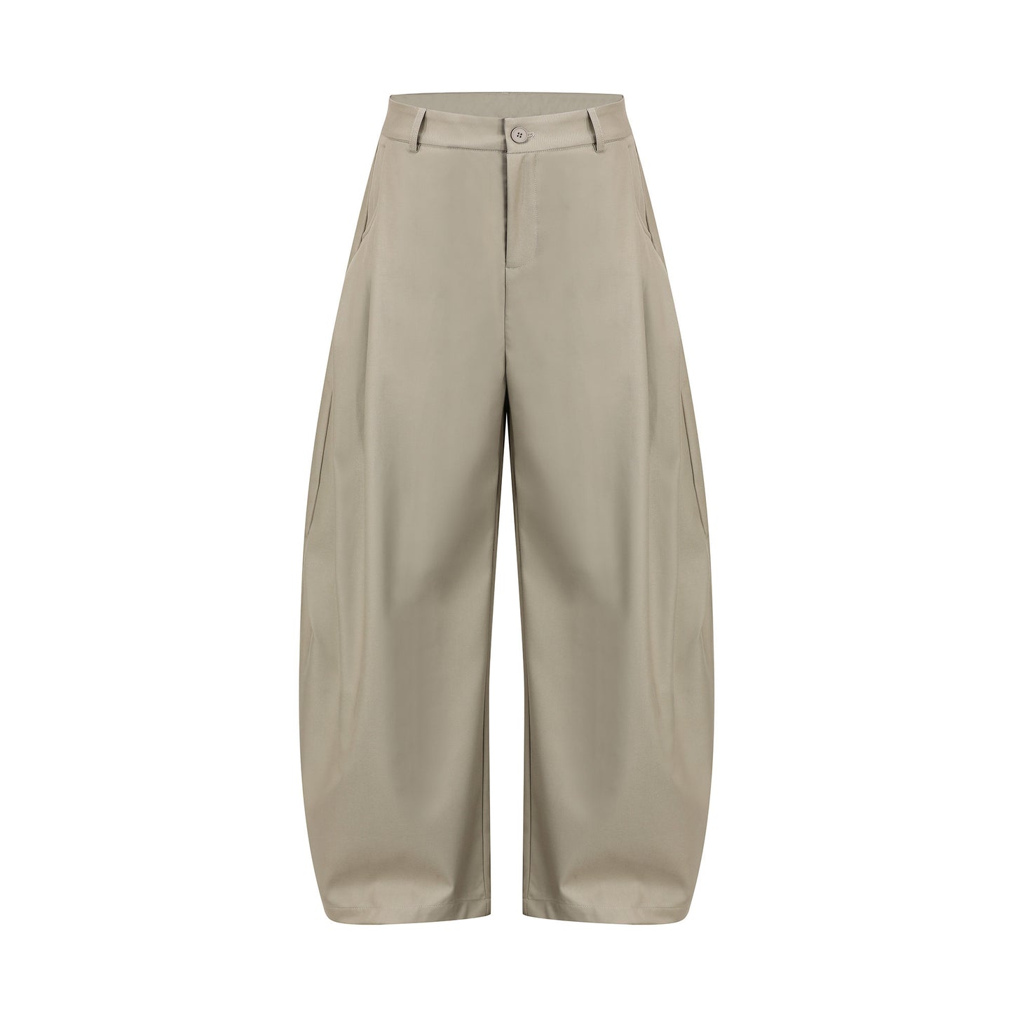 Draped Clean Fit Wide-Leg Pants