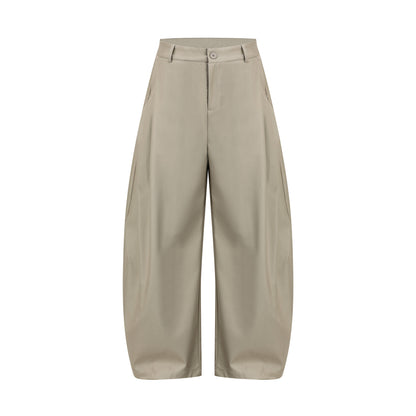 Draped Clean Fit Wide-Leg Pants