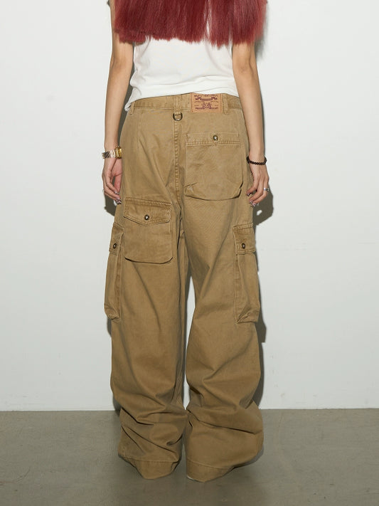 Big Pocket Retro Street Workwear Pants