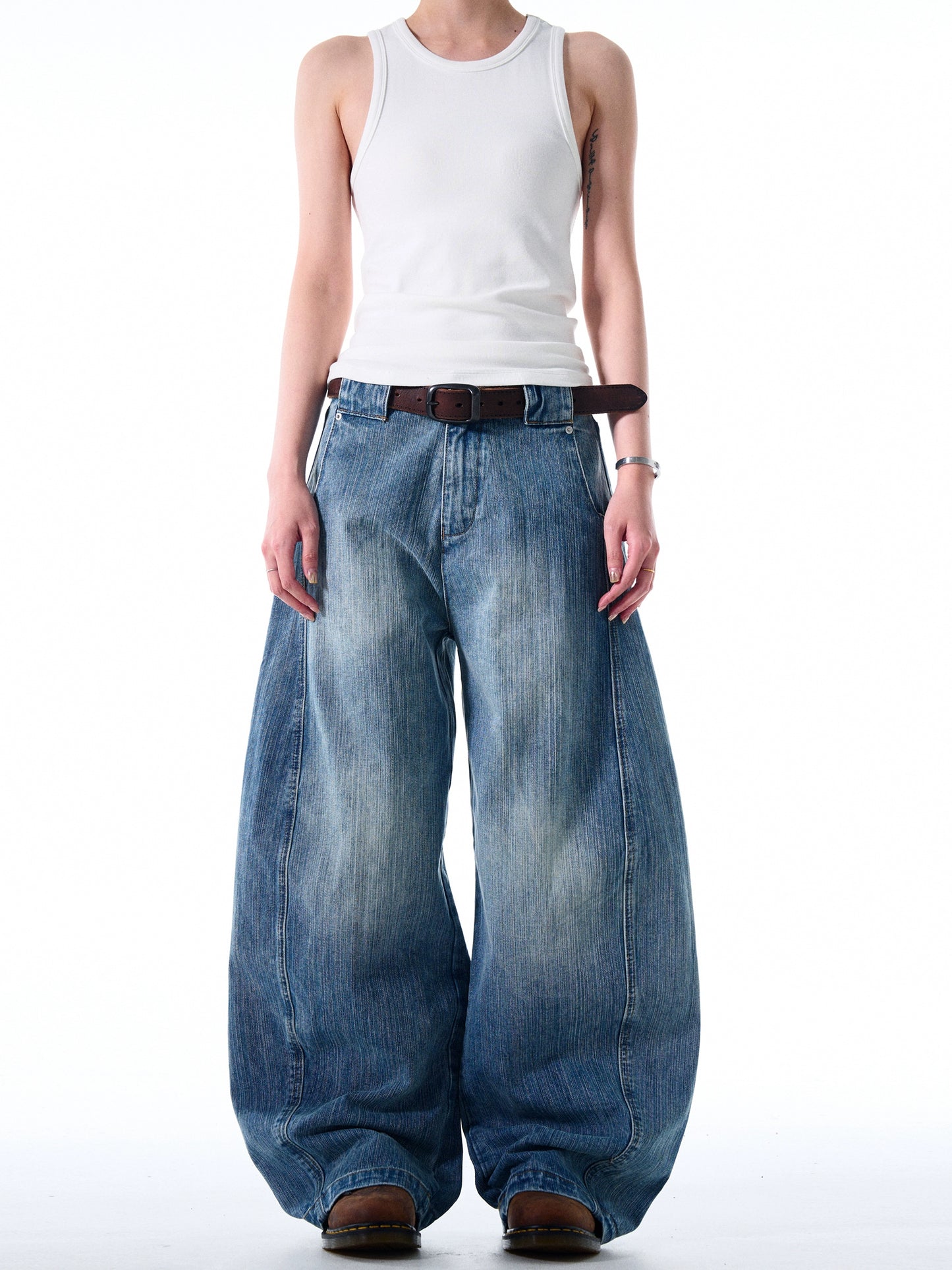 Bamboo MacheteWashed Denim Pants