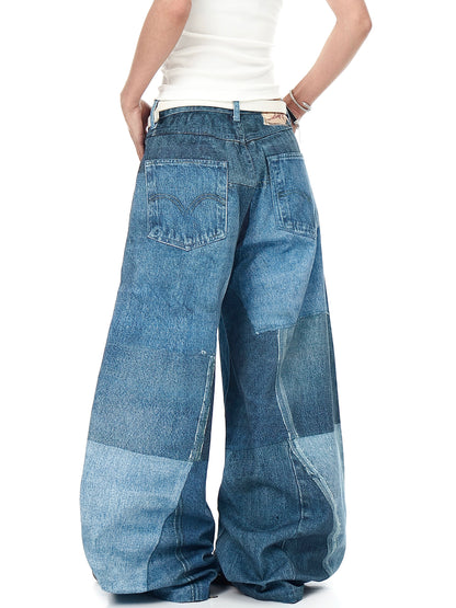 Vintage Patches Machete Denim Pants
