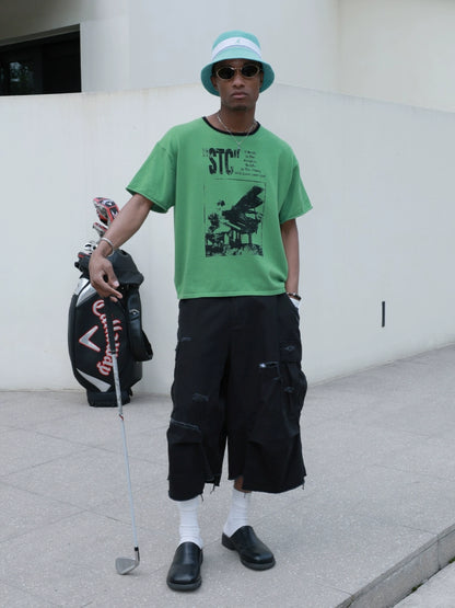 Contrast Boxy Short Sleeve Tee