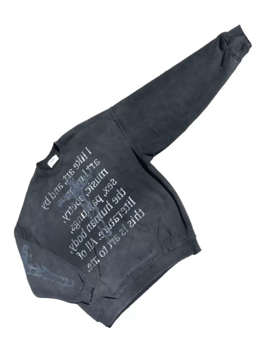 Dirty Washed Old Loose Sweatshirt