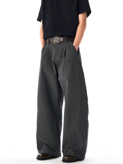 Plaid Casual Loose Pants