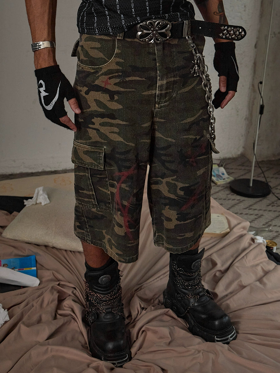 Camouflage Half Work Pants