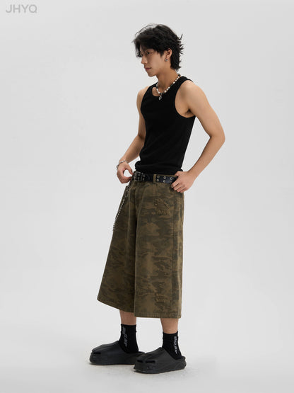 Camouflage Half Work Pants