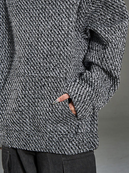 Texture Hooded Sweatshirt