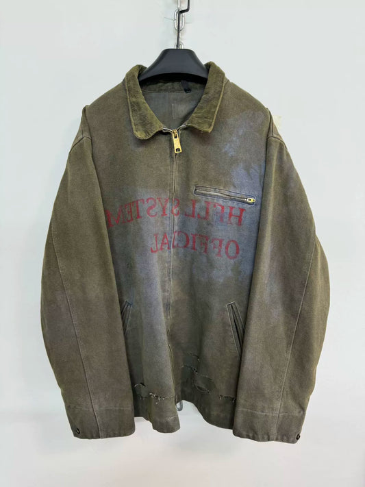 Dirty Distressed Knife Cut Jacket