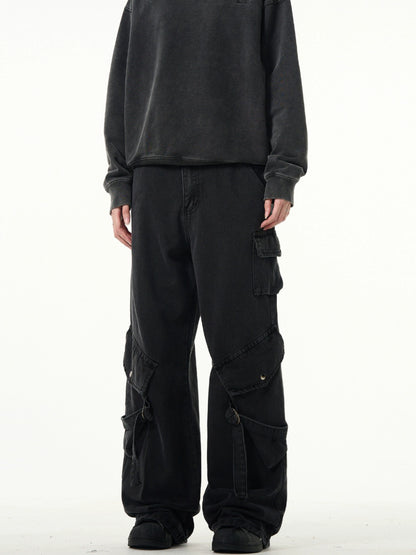Niche Premium Work Pockets Jeans