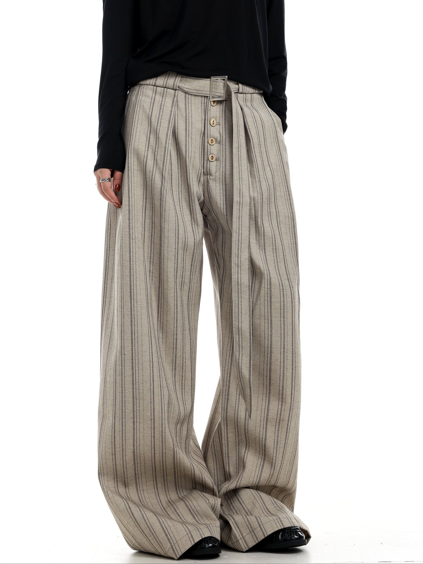 Pinstripe Wide Leg PANTS