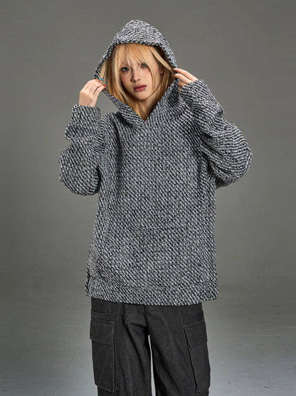 Texture Hooded Sweatshirt