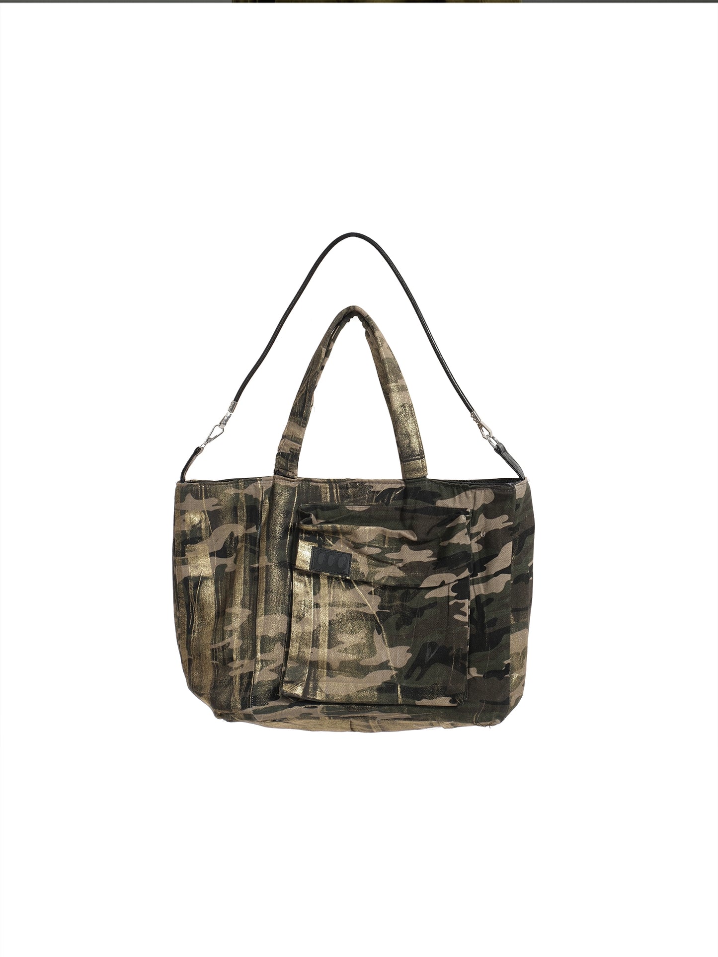 CAMOUFLAGE BRUSHED WAX BAG