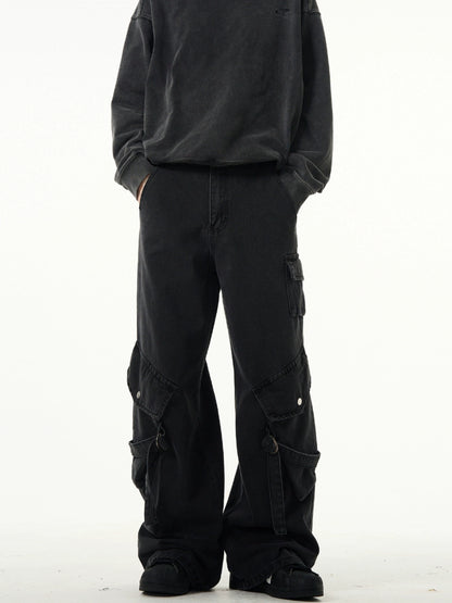 Niche Premium Work Pockets Jeans