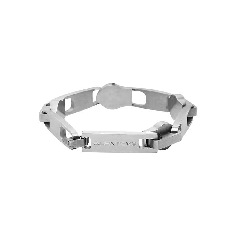 Brushed Titanium Zip Head Chain Bracelet