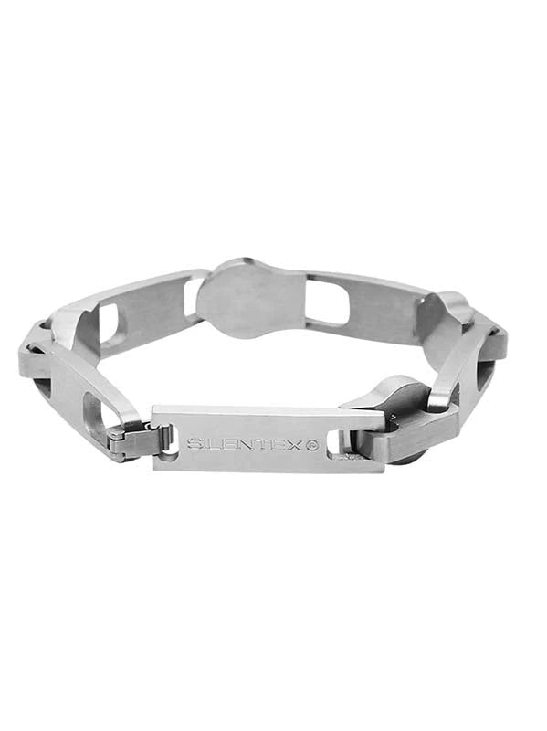 Brushed Titanium Zip Head Chain Bracelet