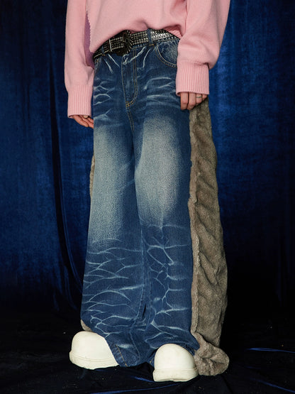 Docking FUR DENIM PANTS