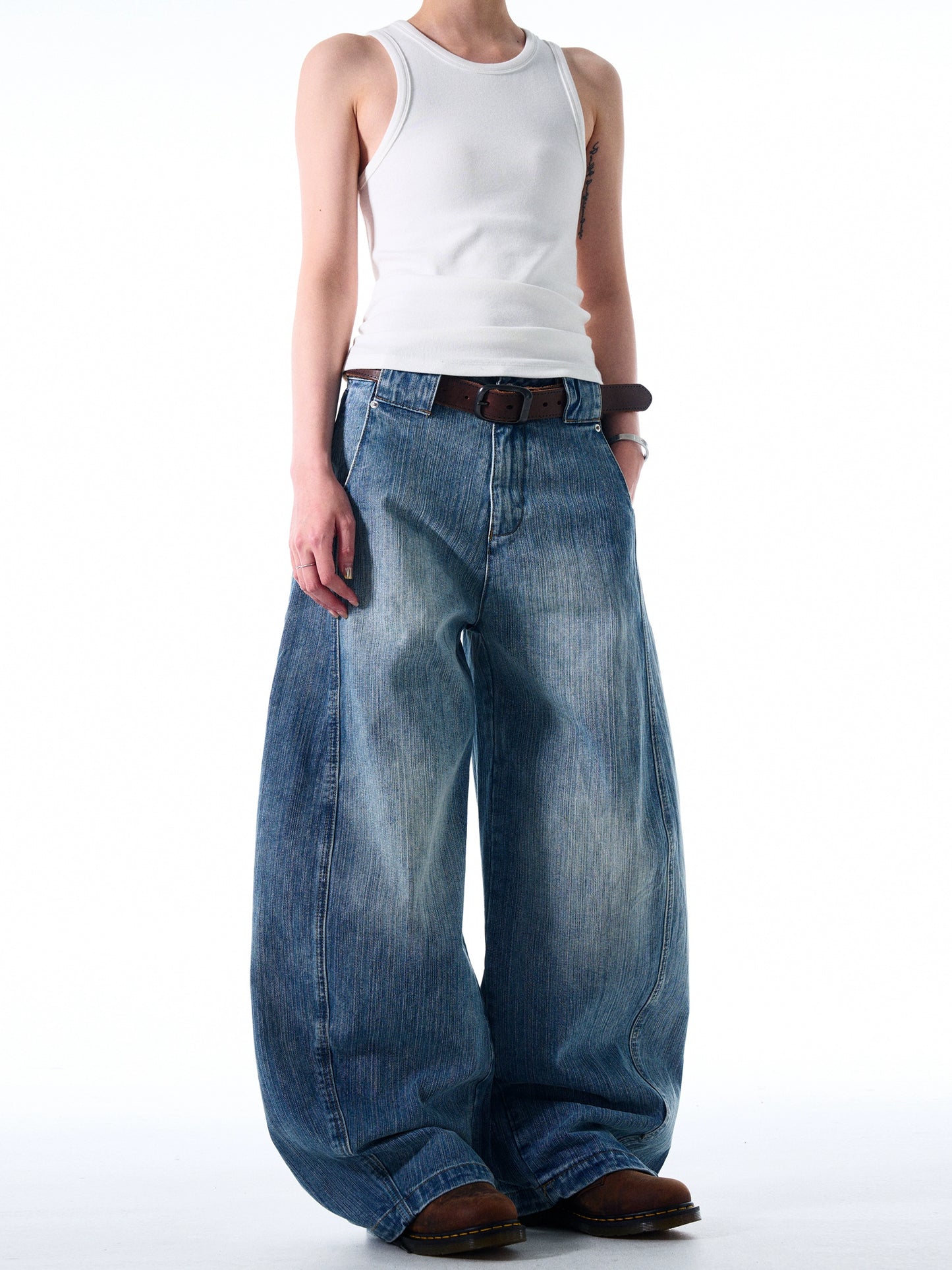 Bamboo MacheteWashed Denim Pants