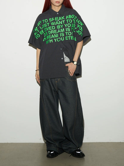 Brightline Raw Wide Denim Pants