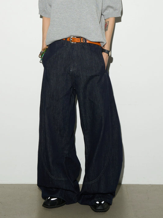 Cleanfit Blue Straight Loose Jeans