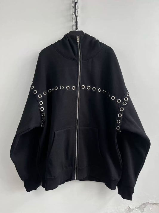 Niche Buckle design Hoodie