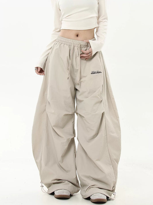 Pleated Draped Paratrooper Work Pants