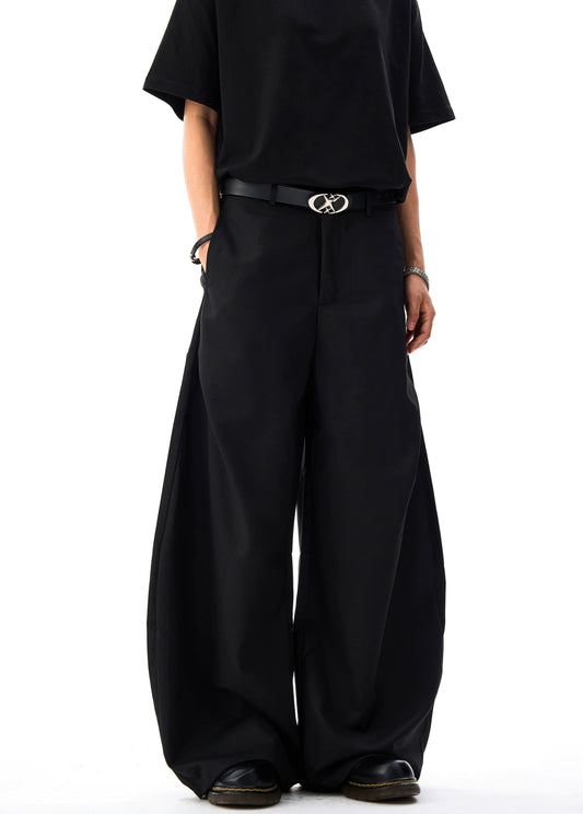 Loose Pleated Scimitar Trousers
