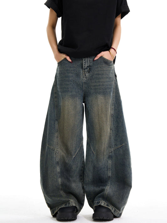 Dirty Washed Scimitar Jeans