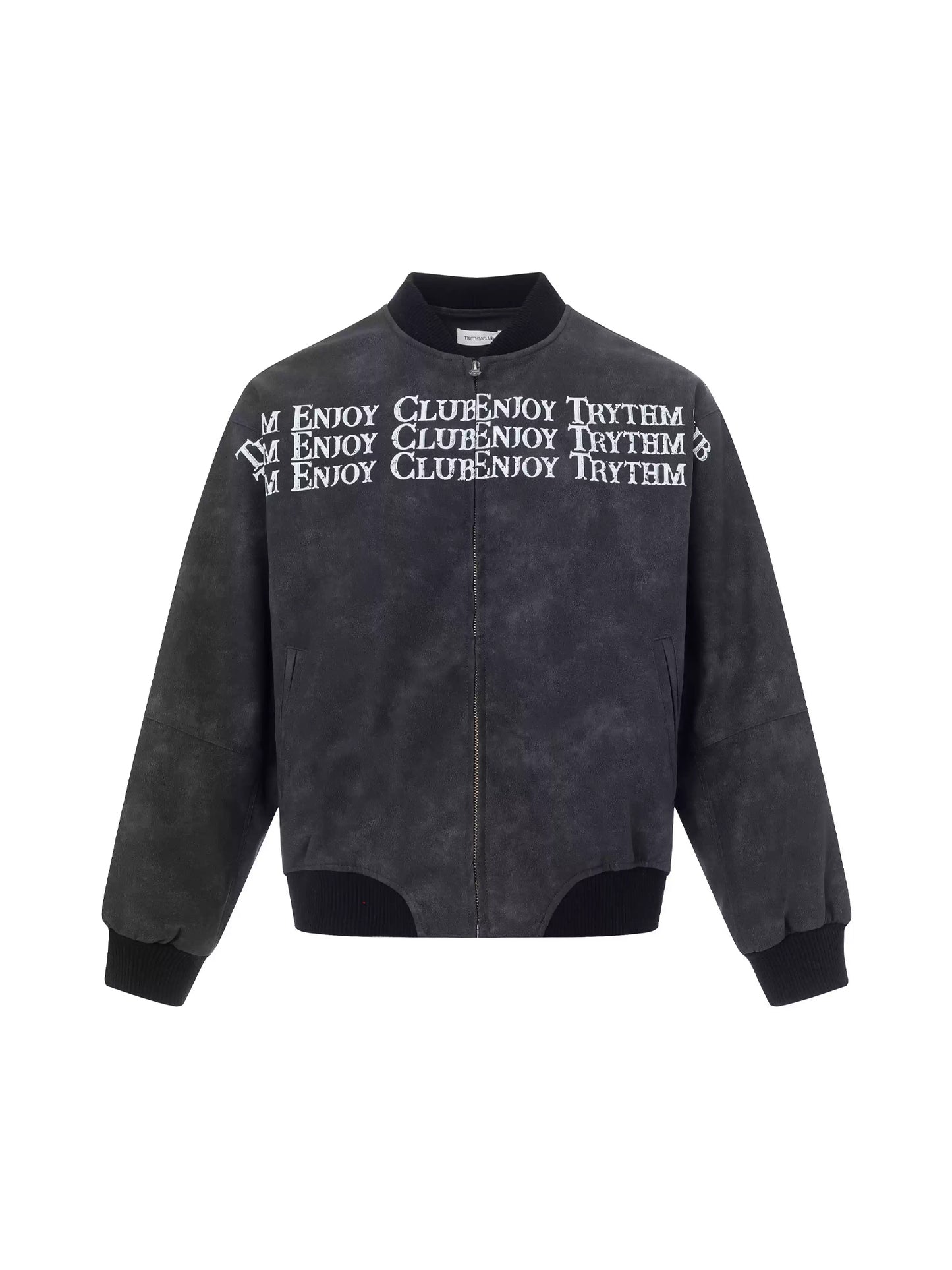 Lettering Leather Jacket