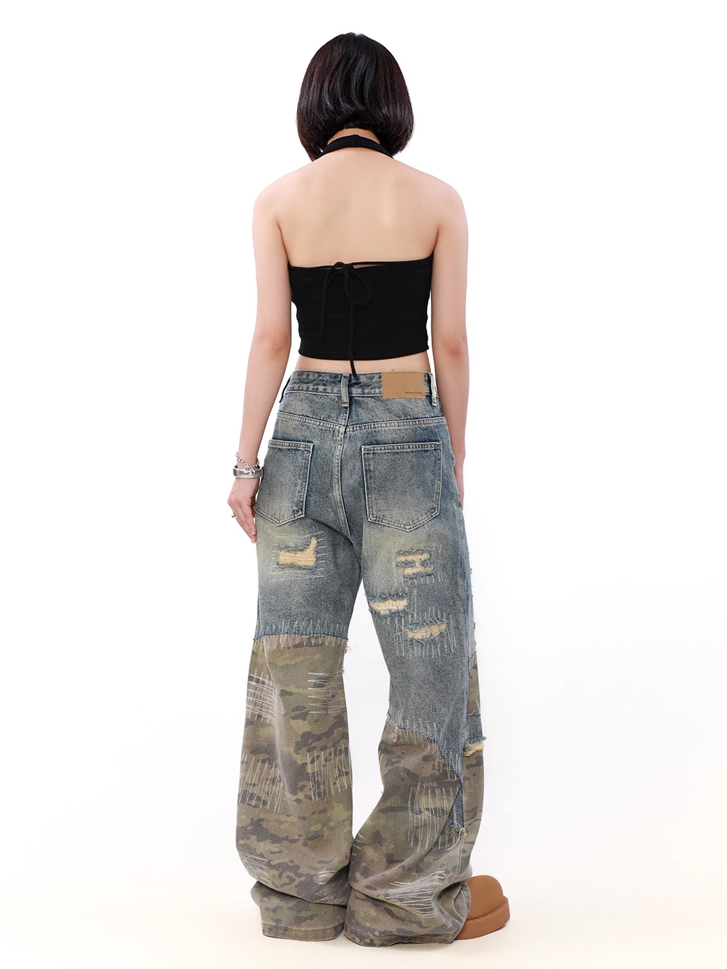 Dirty Camo Denim Pants