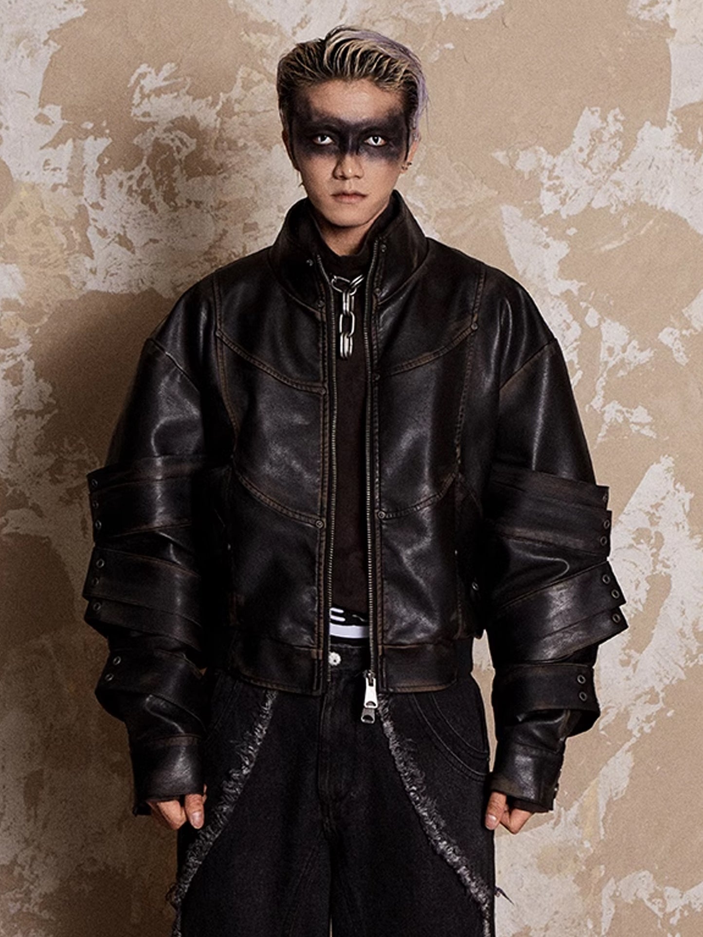 Vintage Biker Leather Jacket