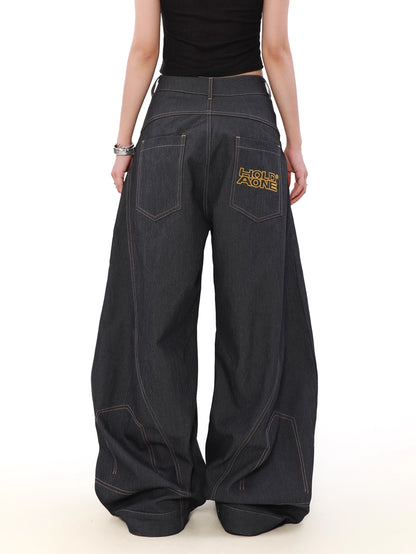 Retro Machete Denim Pants