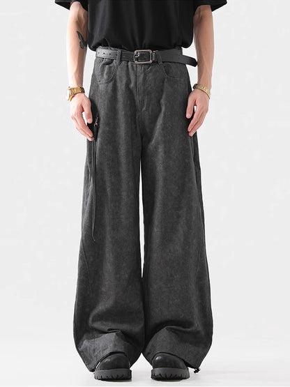 Marbled Work Wide Pants