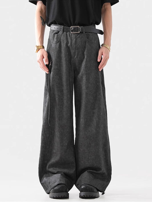 Marbled Work Wide Pants