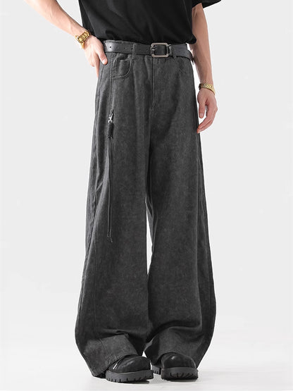 Marbled Work Wide Pants