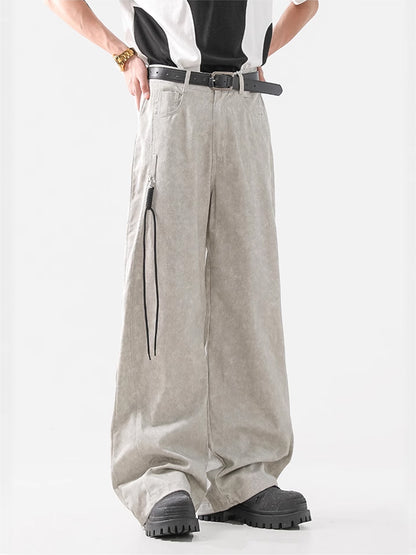 Marbled Work Wide Pants