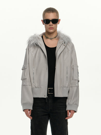 Oversized Fur Blouson