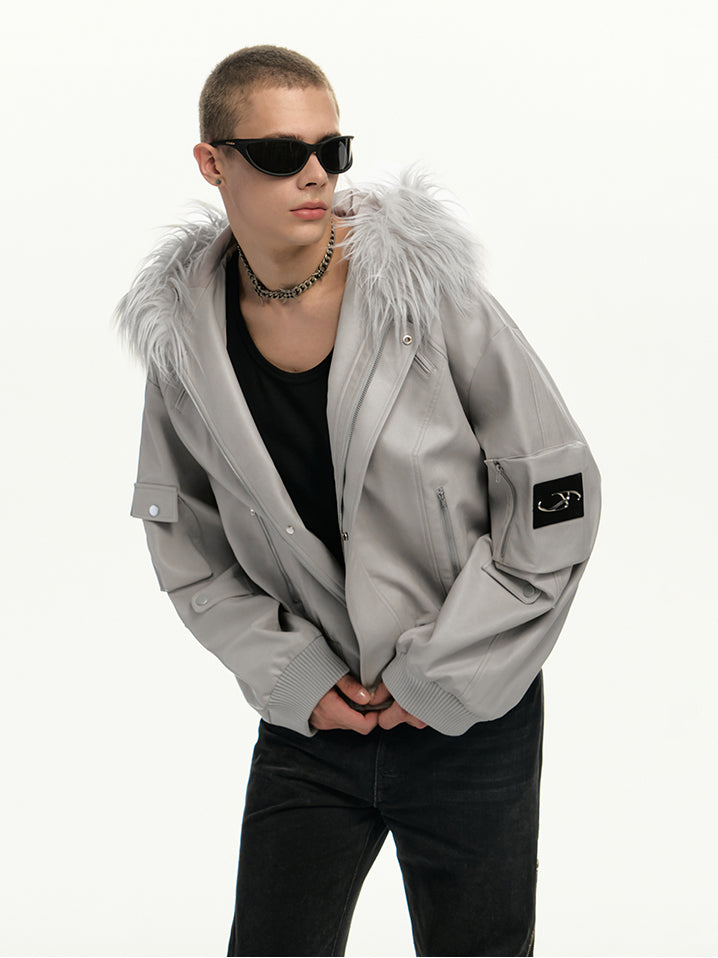 Oversized Fur Blouson