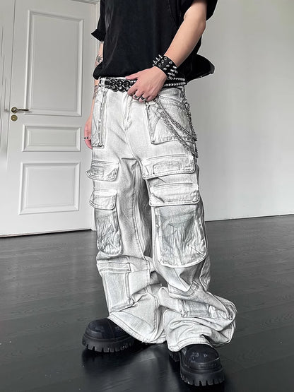 Ink Splash Cargo Pants