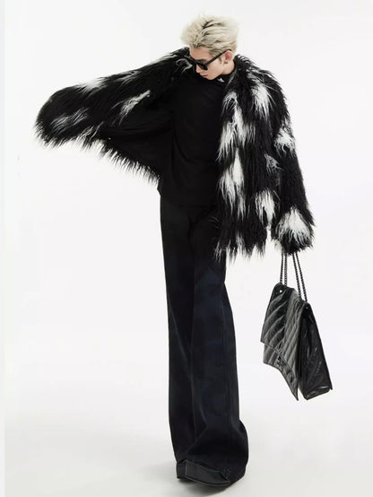 Mottled Fur Coat