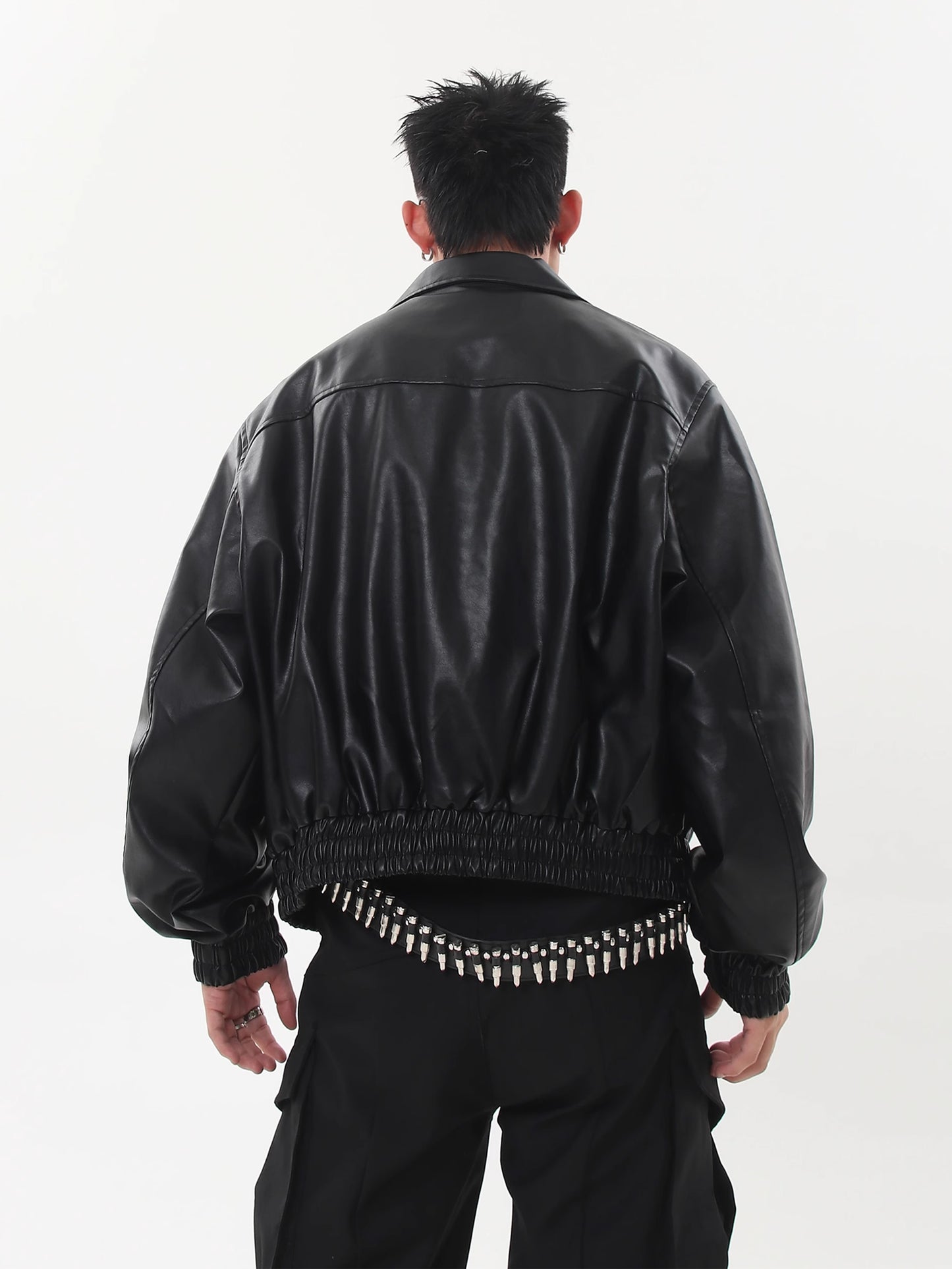 Lapel Biker Jacket