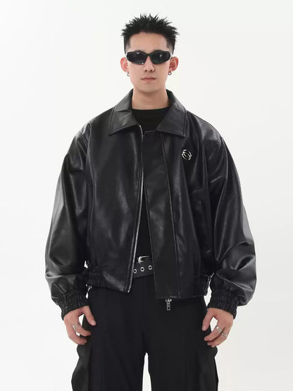 Lapel Biker Jacket