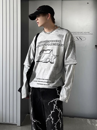 Layered game long t-shirt