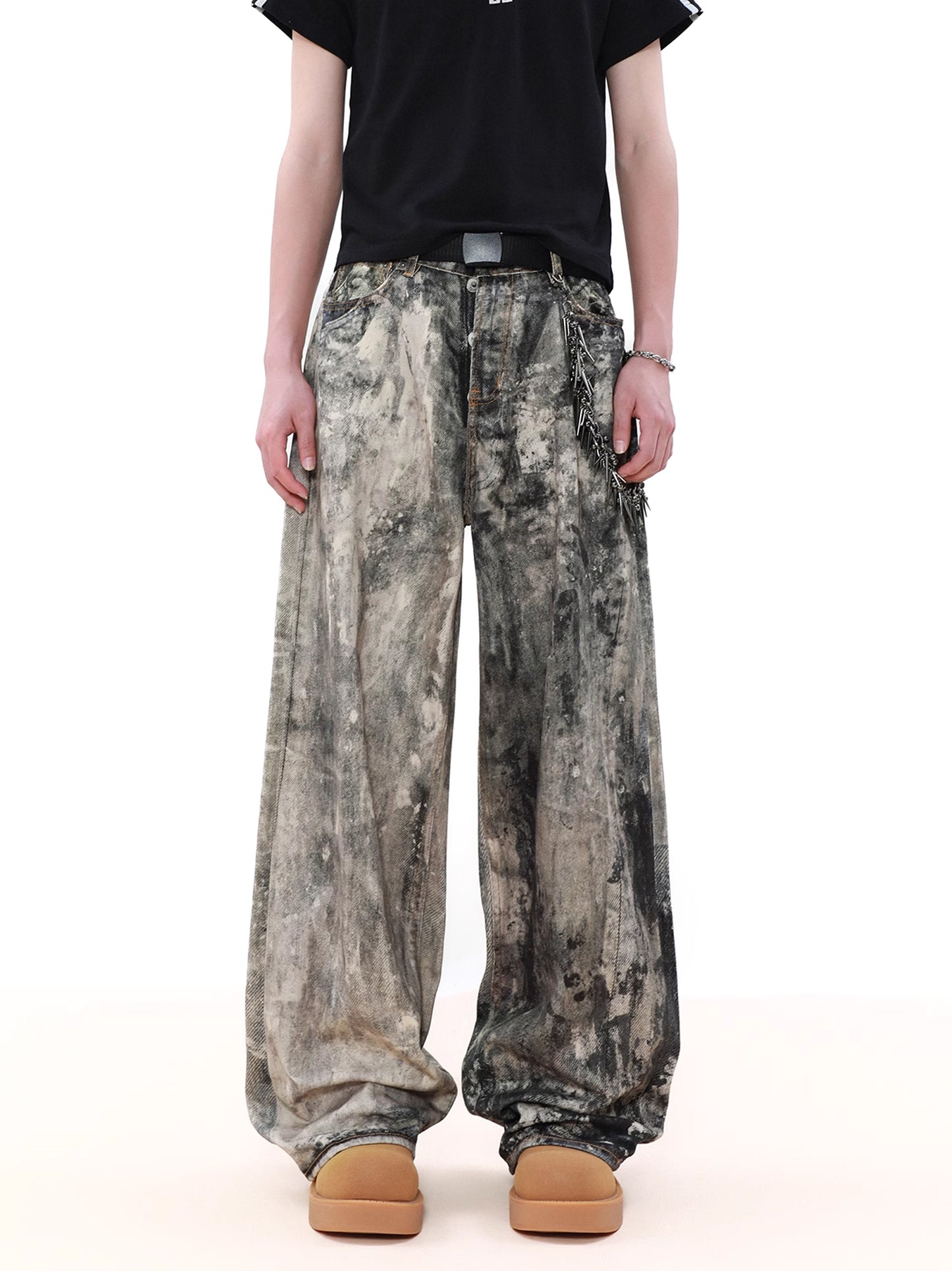 CAMOUFLAGE INK DENIM PANTS