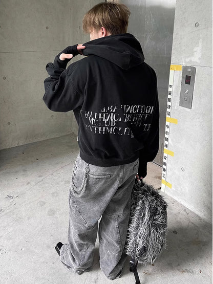 Dirty Lettering Hoodie