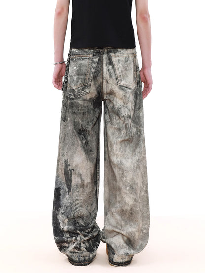 CAMOUFLAGE INK DENIM PANTS