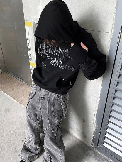 Dirty Lettering Hoodie