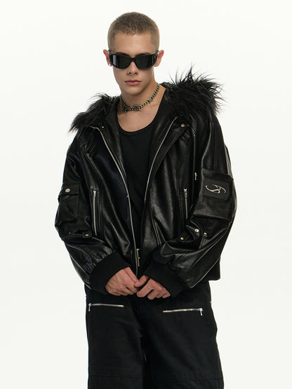 Oversized Fur Blouson