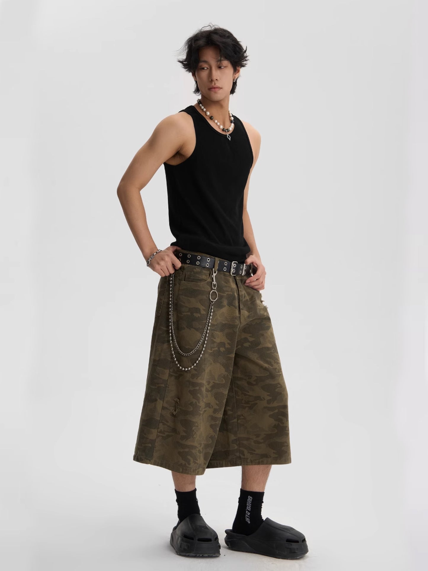 Camouflage Half Work Pants