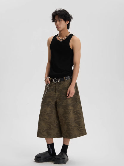 CAMOUFLAGE HALF WORK PANTS