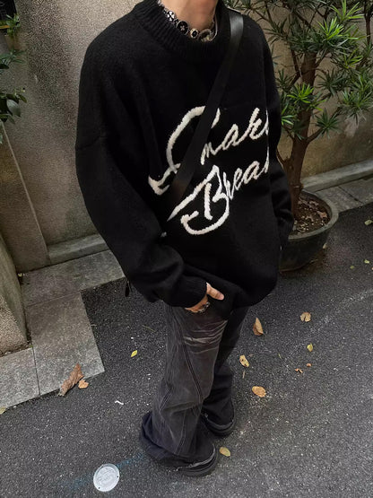 Cursive Logo Knit